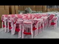 Waterdichte plastic stapelstoelen Kleurrijke groene plastic stoelen