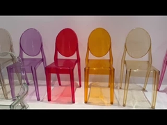 Polypropyleen Doorzichtige Chiavari stoelen Champagne Doorzichtige Acryl Chiavari stoelen