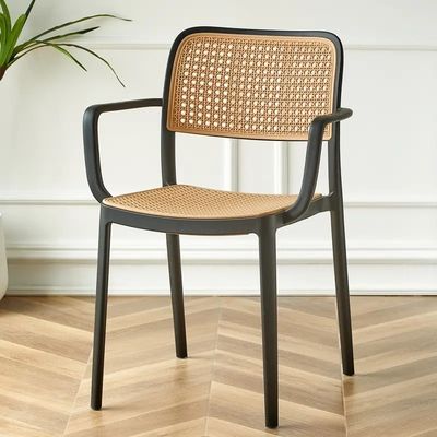 kopen Huis Plastic Rattan Eetstoelen Stapelbare Plastic Eetstoelen online vervaardiging