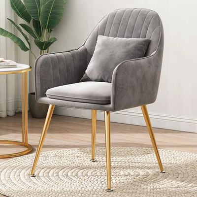 kopen Moderne grijze gepoleerde eetstoelen OEM ODM gepoleerde keukenstoelen online vervaardiging