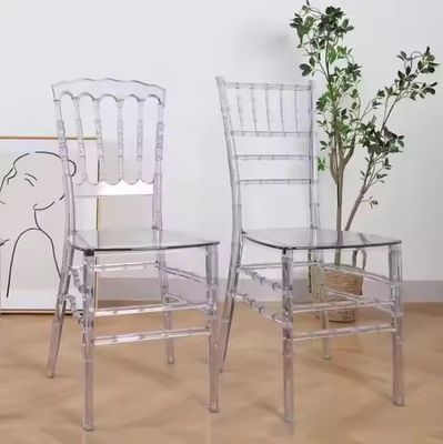 kopen Stapelbare heldere Acryl Chiavari stoelen Banket Lucite Chiavari stoelen online vervaardiging