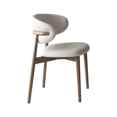 kopen Achtersteun Eetstoelen Hout Lederen Houten Eetstoel Voor Koffiewinkel online vervaardiging