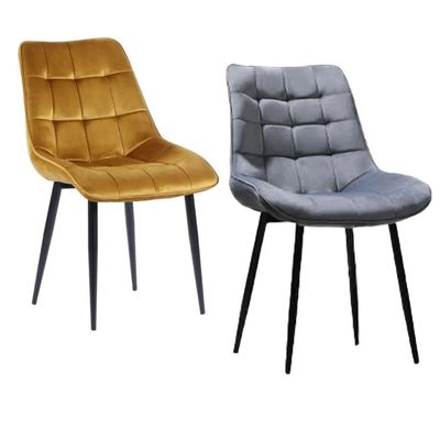 kopen Verander uw eetkamer met gepersonaliseerde keukenmeubels Eetstoelen in comfortabel gepoleerd PU leer/fluweel online vervaardiging