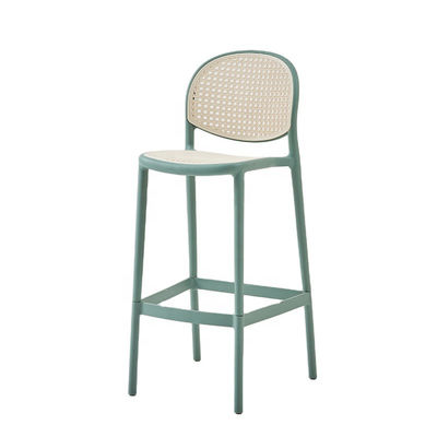 kopen Home Balkon Rattan Barstoel Stoel Groene Rattan Counter Stools Op maat online vervaardiging