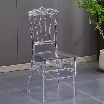 kopen Moderne stapelbare Chiavari stoelen PC Plastic Crystal Chiavari stoelen online vervaardiging