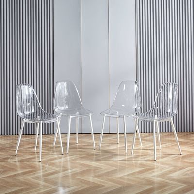 kopen Slaapkamer Duidelijke Lucite Eetstoelen Comedores Transparante Eetstoelen online vervaardiging
