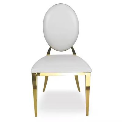 kopen Metalen ronde rugleuning kussen zitting banketstoelen voor bruiloften en evenementen in hotels en restaurants online vervaardiging