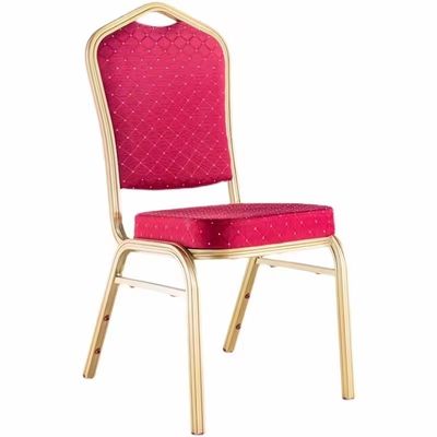 kopen Stapelbare metalen aluminium verhuur gouden metalen ijzeren stalen hotel banket bruiloft evenement stoelen voor banketten online vervaardiging