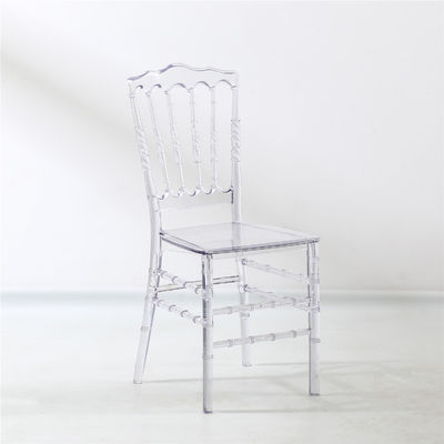 Doorzichtige Chiavari stoelen van kunststof Groothandel OEM Doorzichtige Chiavari stoelen
