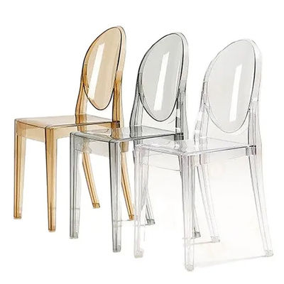 Polypropyleen Doorzichtige Chiavari stoelen Champagne Doorzichtige Acryl Chiavari stoelen