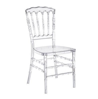 High Back Transparent Hars Chiavari Stoel Nepoleon Crystal Chiavari Stoelen