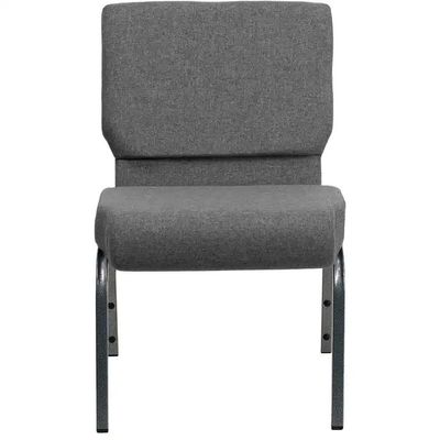 Stapelbare opgezette kerkstoelen Grijze auditoriumstoelen voor school
