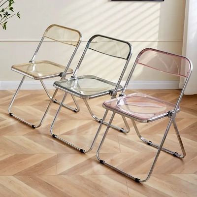 Doorzichtige opvouwbare acrylstoel OEM ODM Duidelijke opvouwbare acrylstoelen