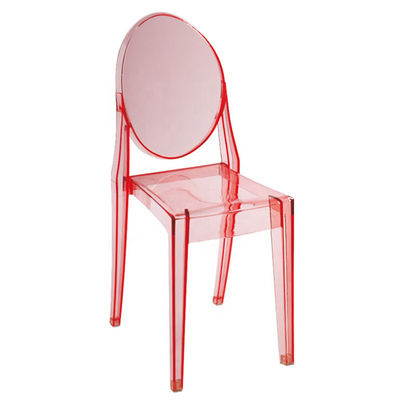 Kleurrijke Roze Chiavari stoelen Polycarbonaat Stapelbare Chiavari stoelen
