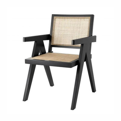 Party Hout en riet Eetstoelen Verstelbare grootte Hout Rattan Eetstoel