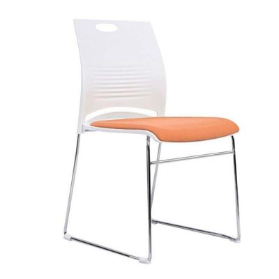 Oranje stapelbare vergaderruimte stoelen gaas stapelbare vergaderruimte stoelen