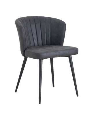 Cafe Polster Accent Stoelen Stof Fluweel Armloze Polster Stoel
