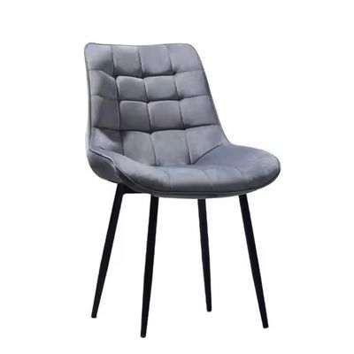 Grijze blauwe roze gepoleerde eetstoelen Metalen benen voor restaurant