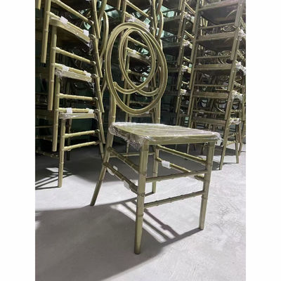 Luxe Stapelbare Evenementen Bruiloft Banket Diner Stoelen PP Goud Phoenix Hotel