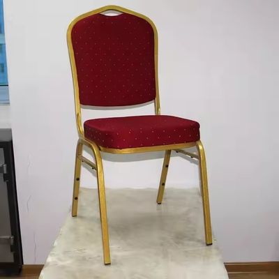 Metalen frame hotel banketstoelen voor feest bruiloft staaldikte 0.6-1.2mm specifieke hotelstoel stoffen zitting